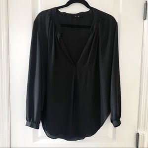 Olivaceous blouse, L, VGUC